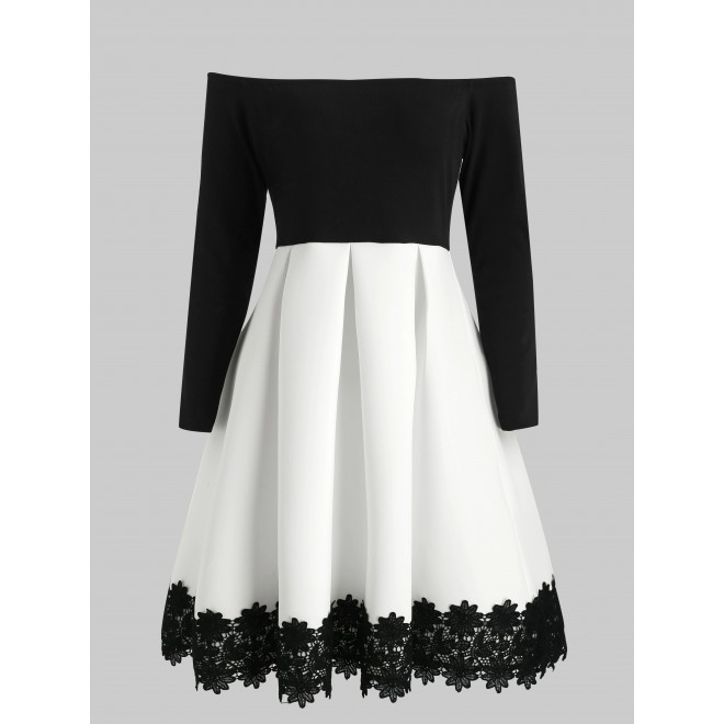 Bare Shoulder Long S...