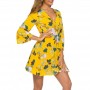 Floral Leaf Ruffle W...