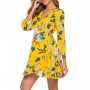 Floral Leaf Ruffle W...