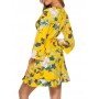 Floral Leaf Ruffle W...