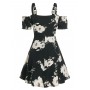 Floral Print Bowknot...