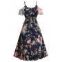 Floral Print Cold Sh...