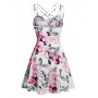 Floral Print High Wa...