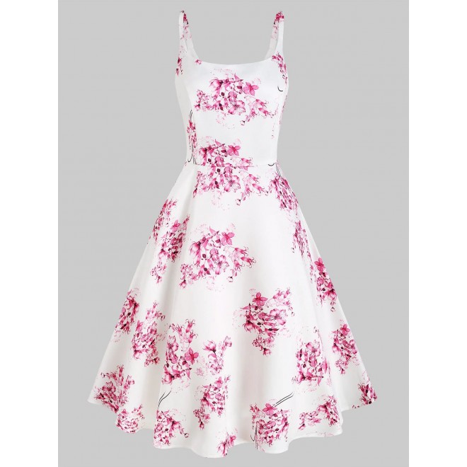 Flower Print Sleevel...