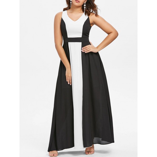 Hit Color Sleeveless...