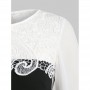 Lace Insert Chiffon ...