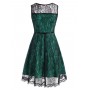 Lace Overlay Scallop...
