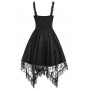 Lace-up Fringed Hand...