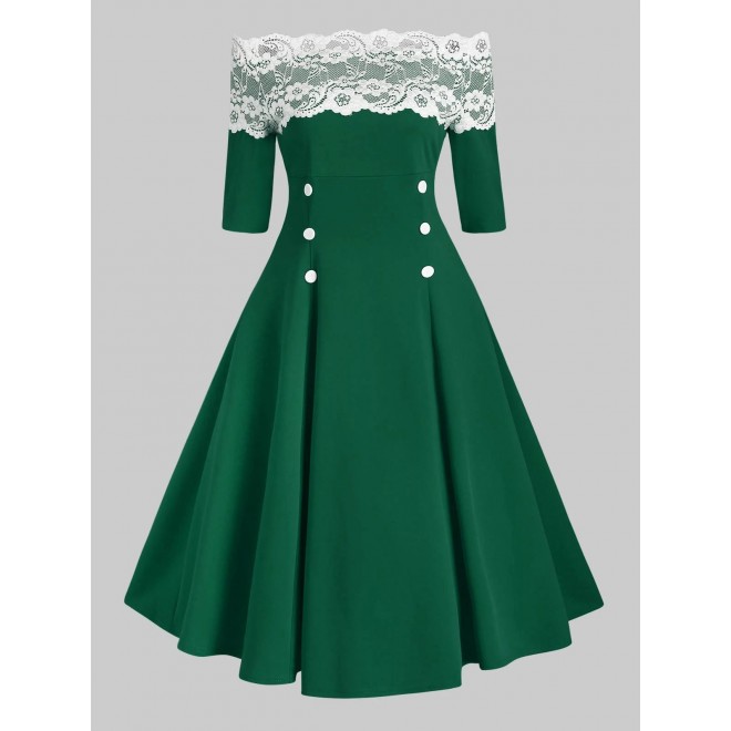 Off Shoulder Flower ...