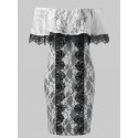 Off Shoulder Lace Bodycon Dress