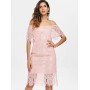 Off Shoulder Ruffled...