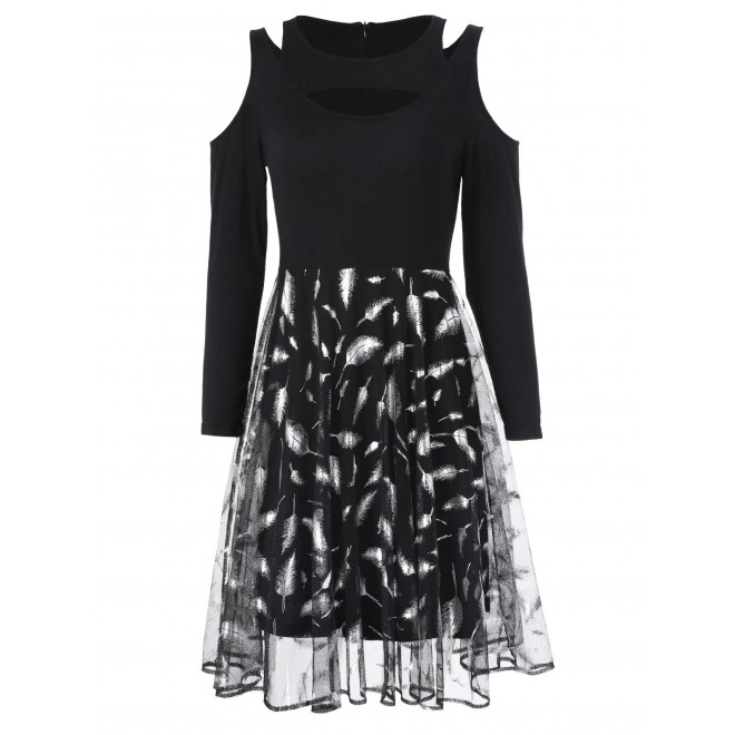 Open Shoulder Long S...