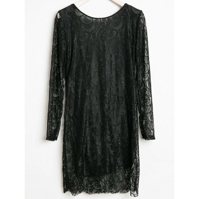 Openwork Design Long...