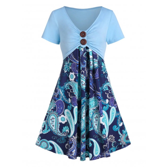 Paisley Print Tent D...