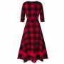 Plaid Print Sweethea...