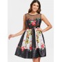 Print Knee Length Fl...