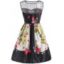 Print Knee Length Fl...