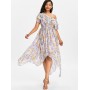 Print Ruffle Skew Co...