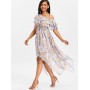 Print Ruffle Skew Co...