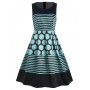 Retro Polka Dot Stri...