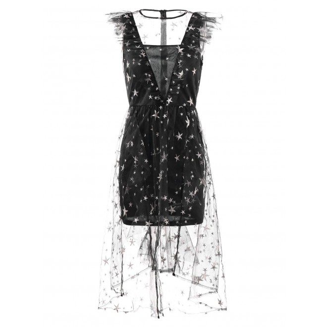 Stars Embroidery Ruf...