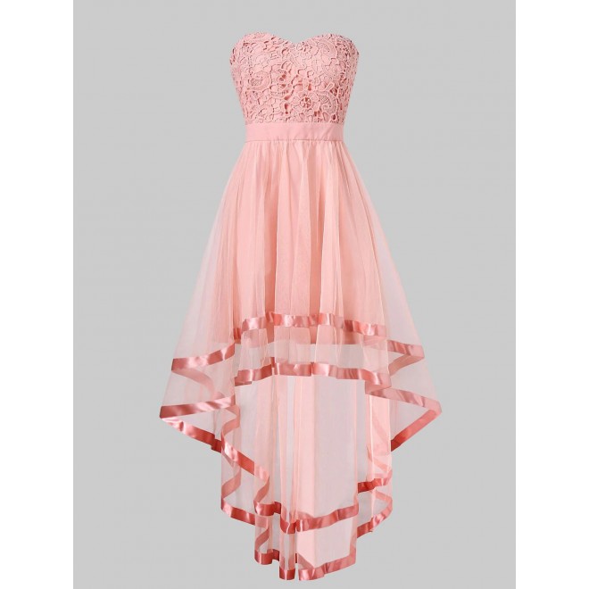 Strapless High Low M...