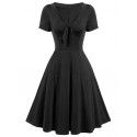 Vintage Bow Tie Pin Up Dress